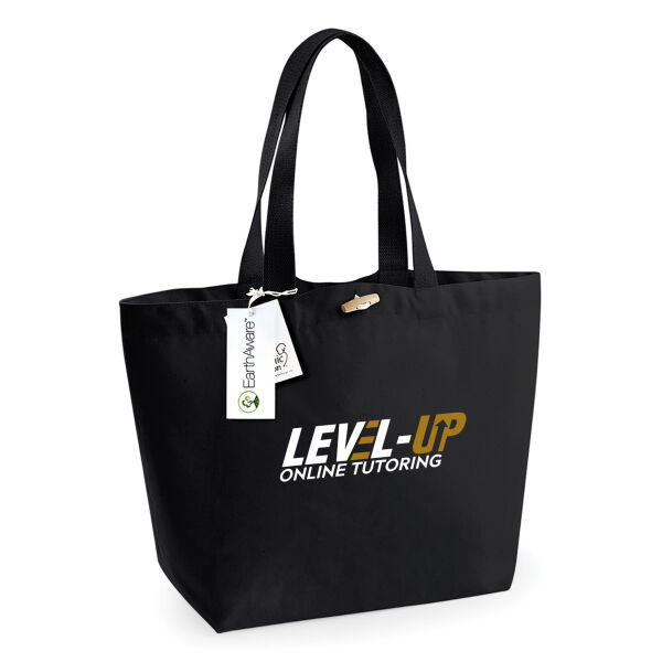 Level Up Online Tutoring  - EarthAware® organic marina tote Thumbnail